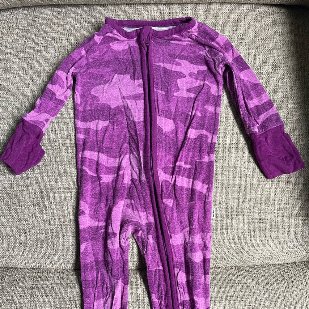 Little Sleepies Purple Camo Footie